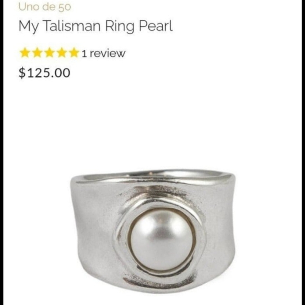 Uno de 50 My tailsman ring pearl Sz 8